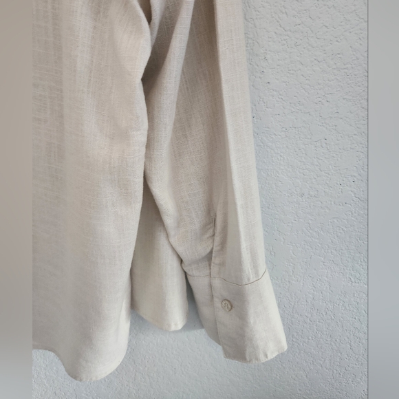 Cream Button-Up Shirt - Picture 5 of 7